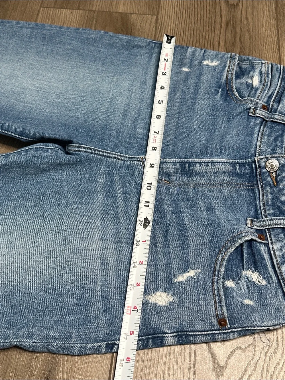 Abercrombie & Fitch Super Skinny Ankle High Rise Curve Love Blue Jeans 28 Long